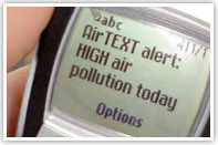 An airText text message alert