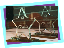 Apollo Award trophies