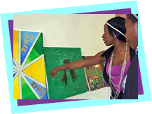 Young people and their artwork