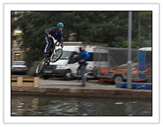 Motorcycling at Canalside