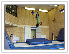 Trampolining at Canalside