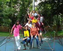 Children's Forum with thumbs up Group