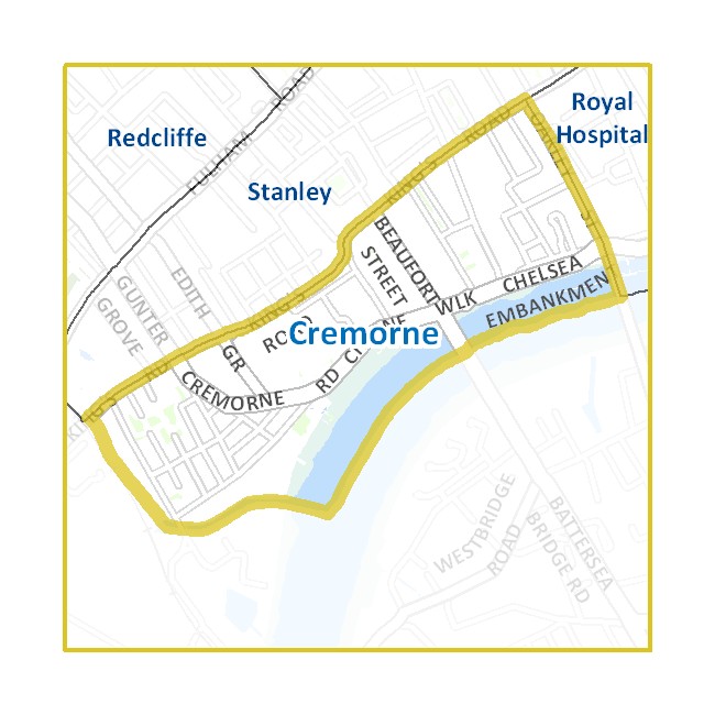 Cremorne ward map