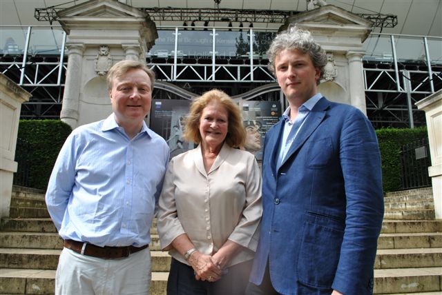 Three Councillors in front of opera holland park