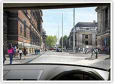 View at street level