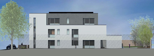 <p>East Row Children's School - south elevation</p> <p>East Row Children's School - south elevation</p>