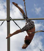 An acrobatic performer