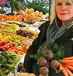 Portobello food market stall