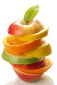 Stack of fruit