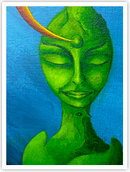 Chelsea Gallery Affordable Art for Christmas Green Woman