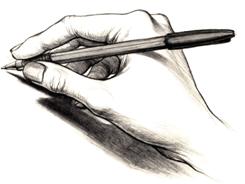 hand holding pen