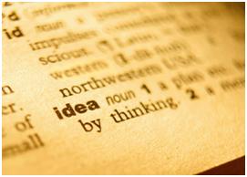 dictionary page image with idea highlighted