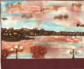 Landscape watercolour 001 by Jane Box-Grainger