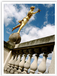 William McMillan. Kensington Central Library Golden Statue Genius by William McMillan