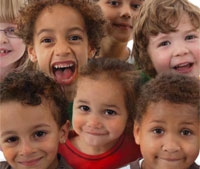 A group of kids A group of kids
