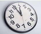 Library opening times clock Library opening times clock