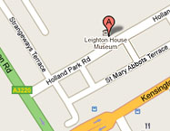 Map of Leighton House