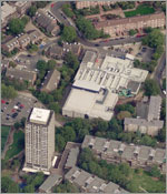 Aerial photograph of site for the new academy and leisure centre Aerial photograph of site for the new academy and leisure centre