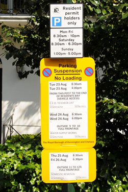 New style of parking sign
