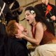 Tara Venditti as Carmen with men's chorus