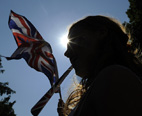 Woman with flag