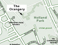 The Orangery map