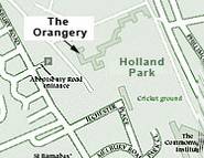 The Orangery map