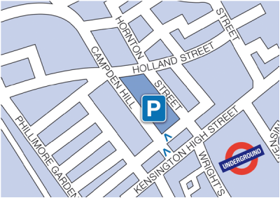 Hornton Street map Hornton Street map