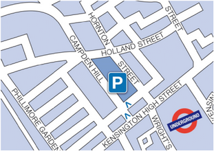 Hornton Street map Hornton Street map