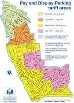 Pay and Display parking tariff map Pay and Display parking tariff map