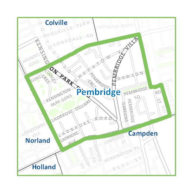 ward mpa of Pembridge area