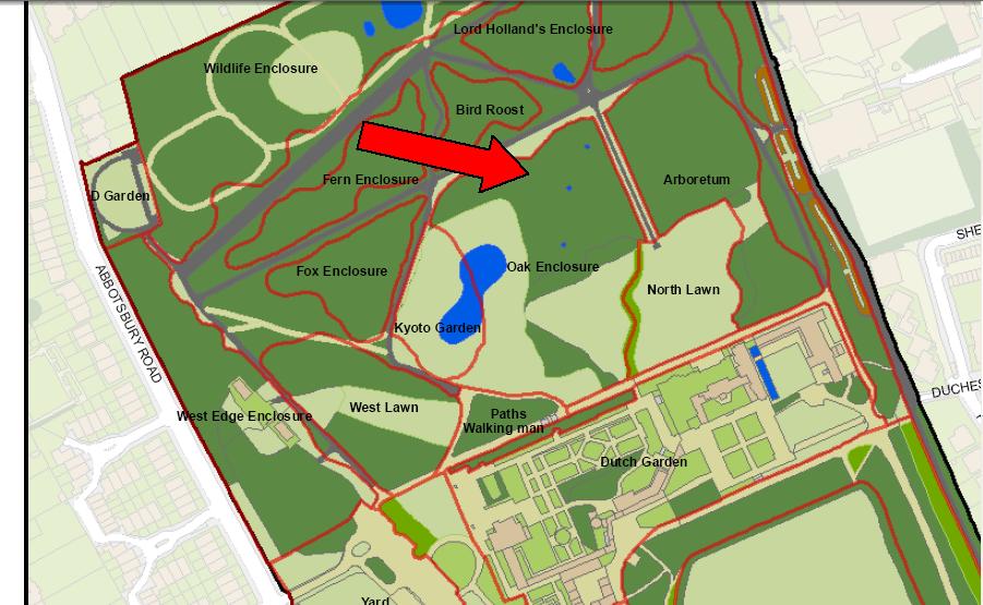 Map of the pig enclosure