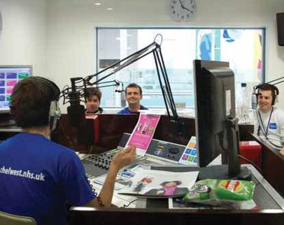 Radio CW's studio Radio CW's studio