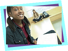 Young person reading