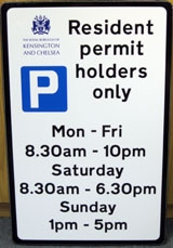 resident parking sign resident parking sign