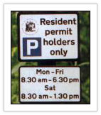 resident parking sign resident parking sign