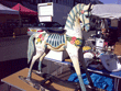 Wooden rocking horse