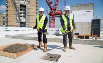 Silchester development Silchester topping out