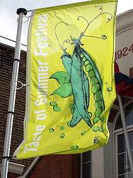 Taste of Summer Festival pea flag Taste of Summer Festival pea flag