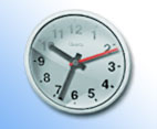 Library opening times clock