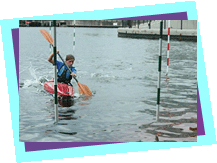 Kayaking at the Youth Games 2010