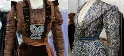 Images of dresses from the Out Shopping exhibition in 2024