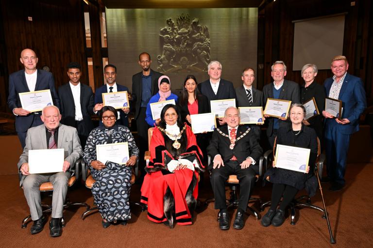 Group photo of 2024 Mayor's Award winners