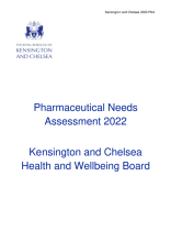 Kensington and Chelsea Pharmaceutical Needs Assessment 2022
