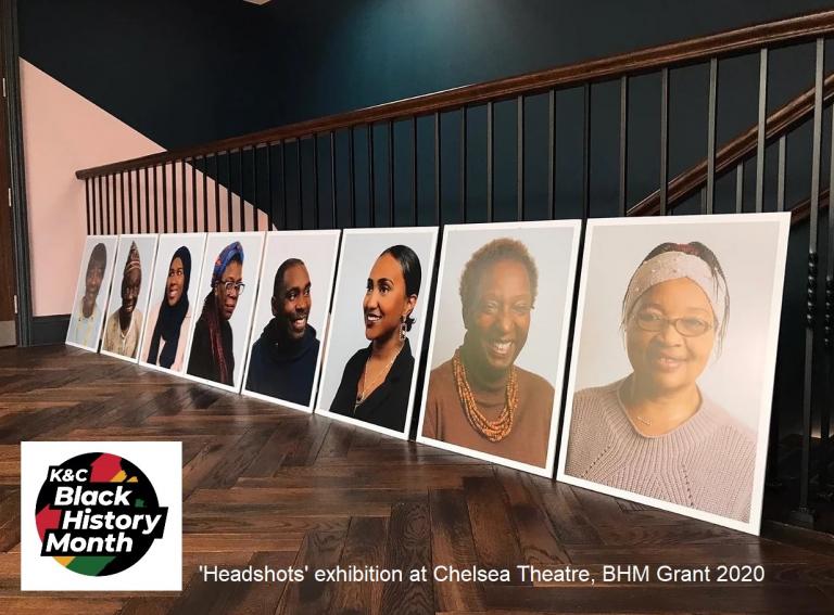 Photo of images of women with Kensington and Chelsea Black History month logo in the bottom left