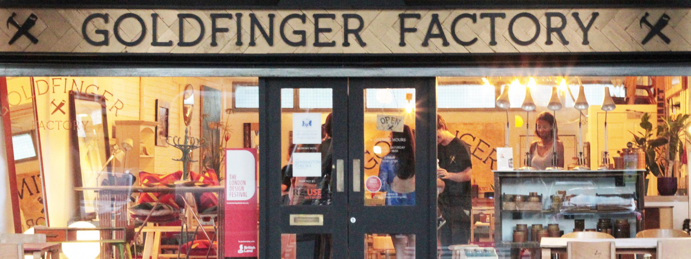 Goldfinger Factory shop front