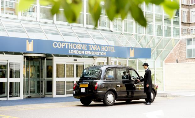 Exterior of the Copthorne Tara Hotel