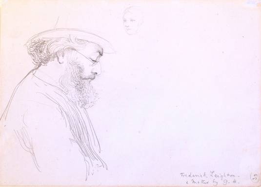 Sketch of Frederic Leighton Sketch of Frederic Leighton