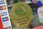 Be Food Smart, Change 4 Life campaign window sticker Be Food Smart, Change 4 Life campaign window sticker