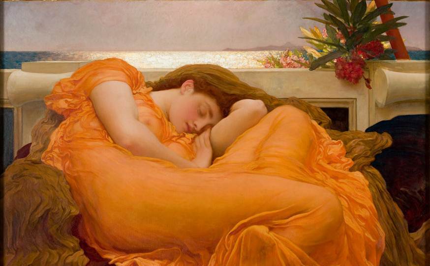 Frederic Leighton, Flaming June 1895. Museo de Arte de Ponce